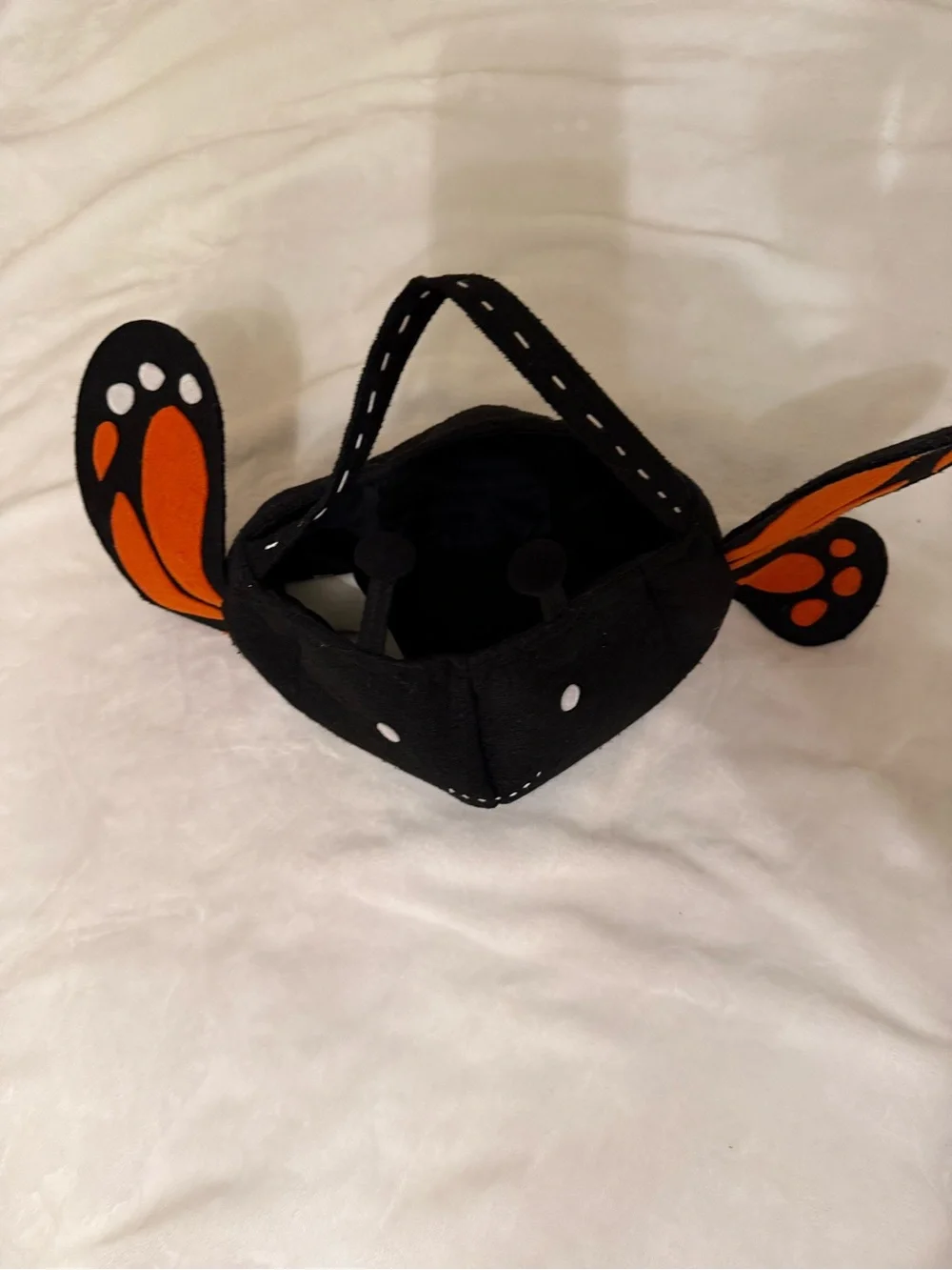 Pottery Barn Kids Black & Orange Butterfly Treat Bag